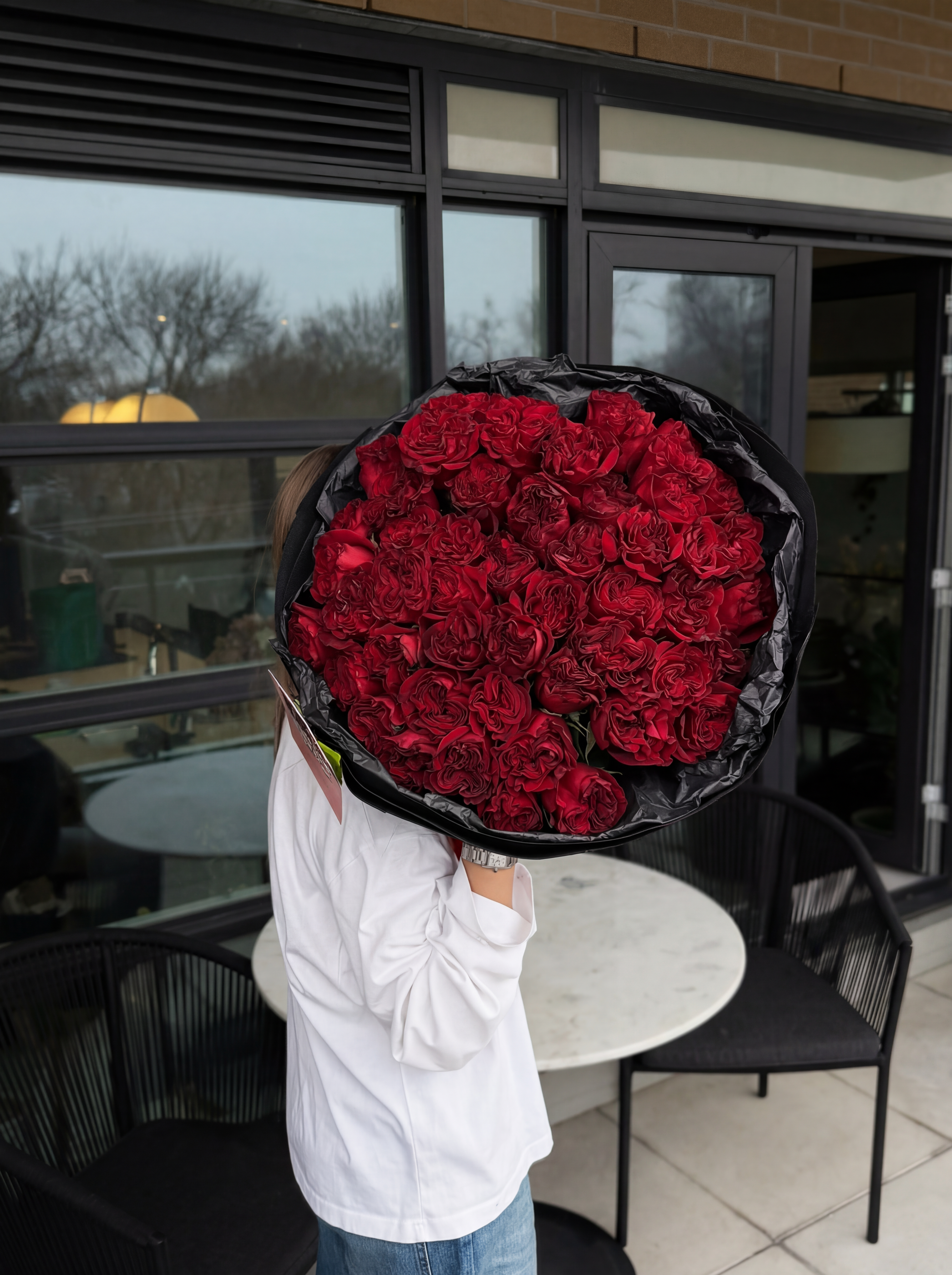 Heart Rose Count Bouquet
