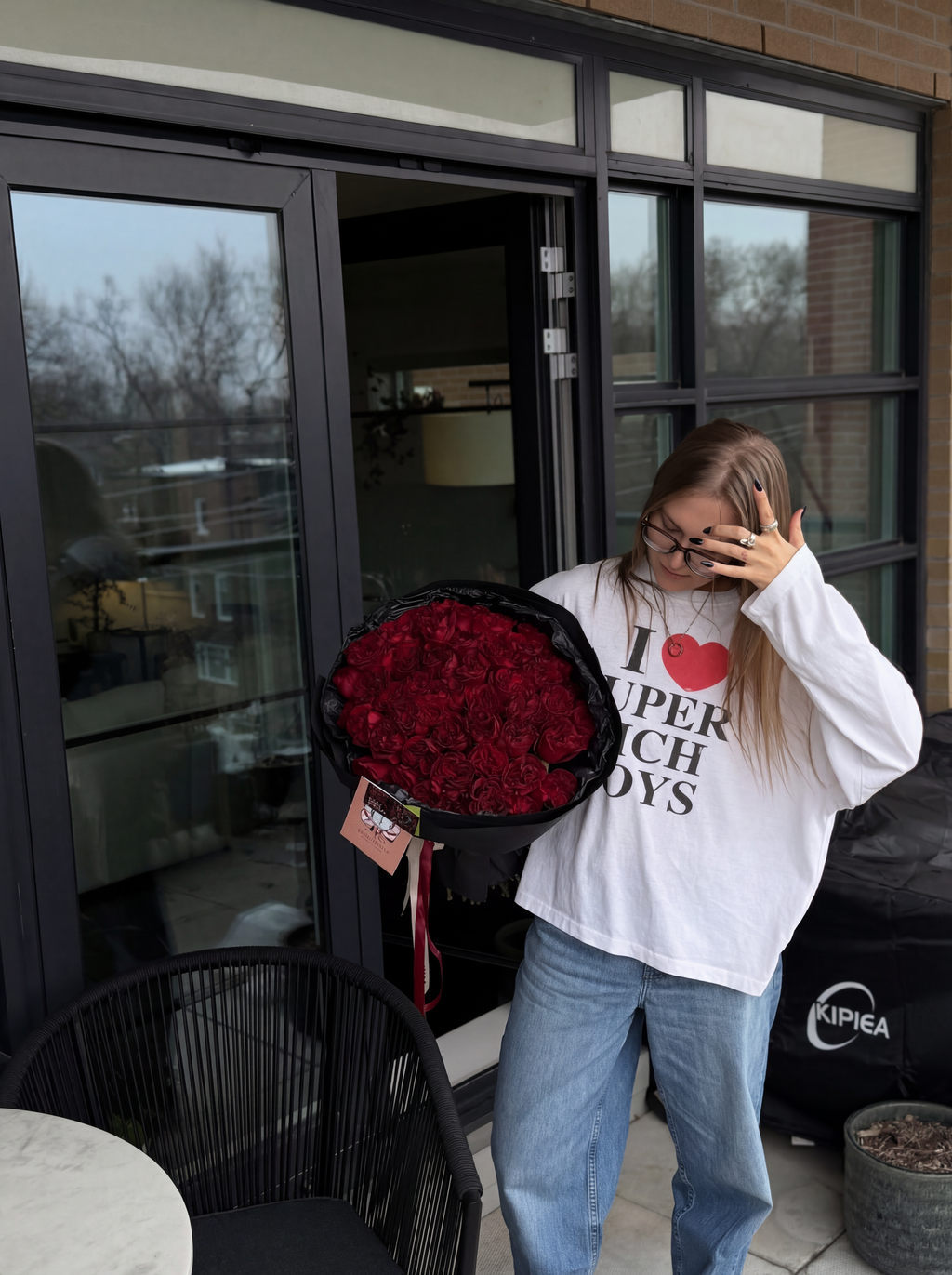 Heart Rose Count Bouquet