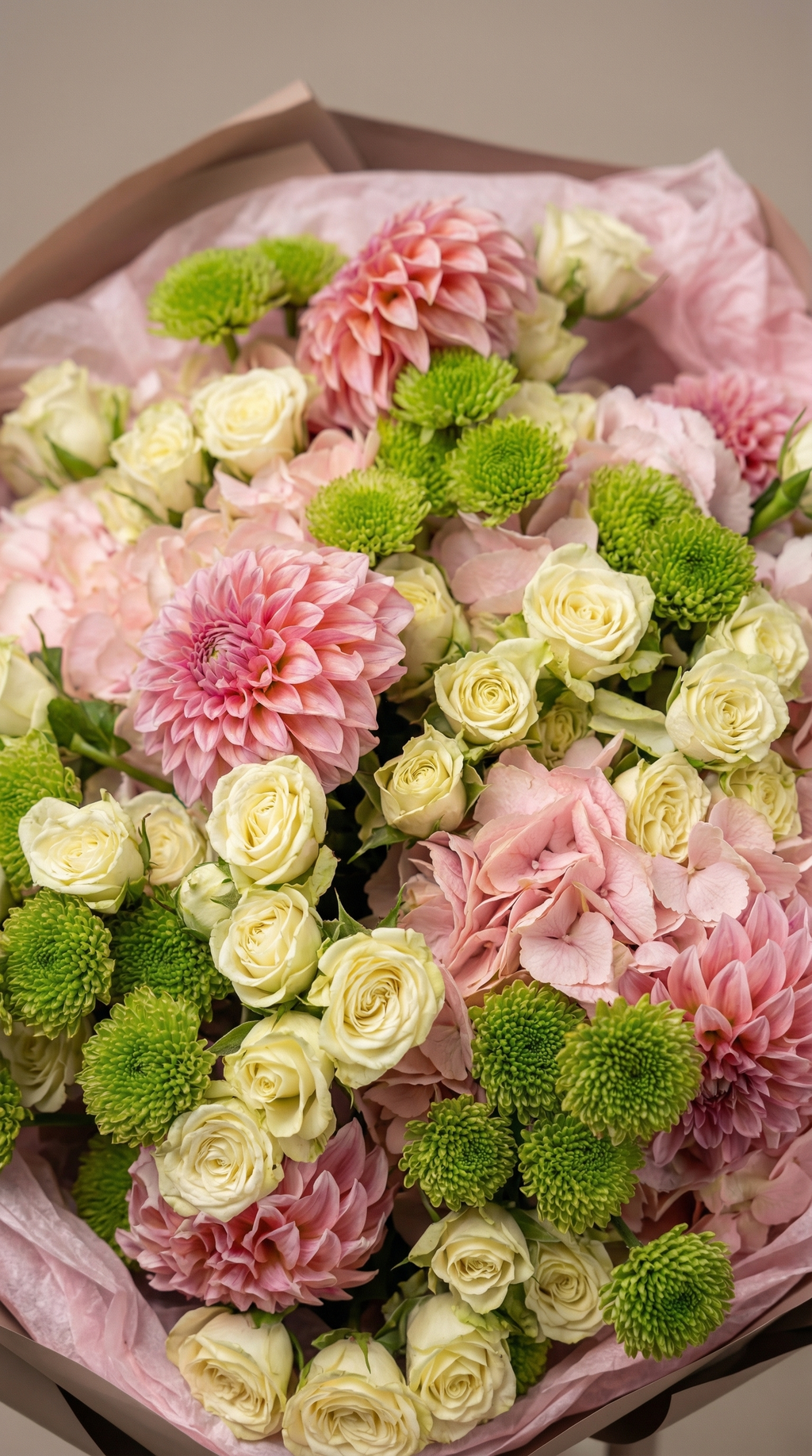 Soft Pistachio Garden Bouquet
