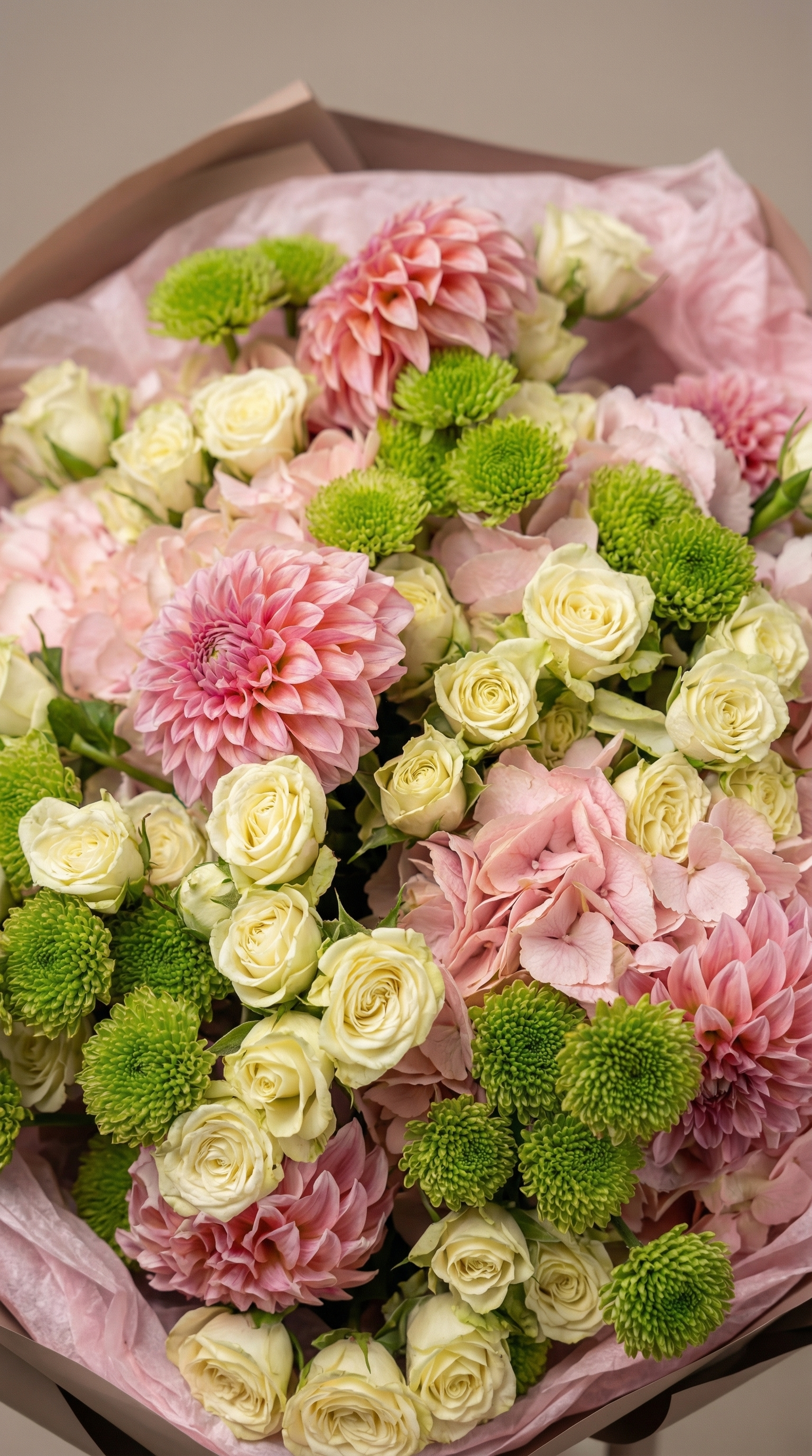 Soft Pistachio Garden Bouquet