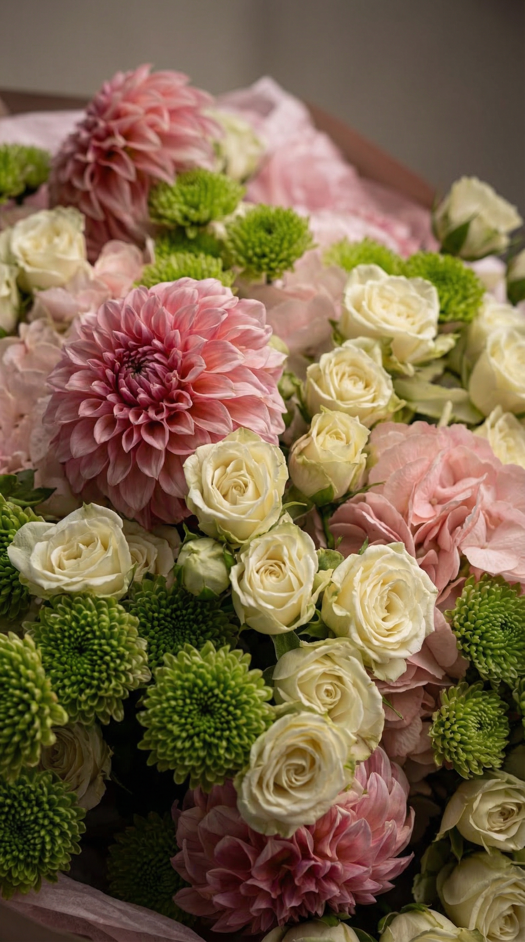Soft Pistachio Garden Bouquet
