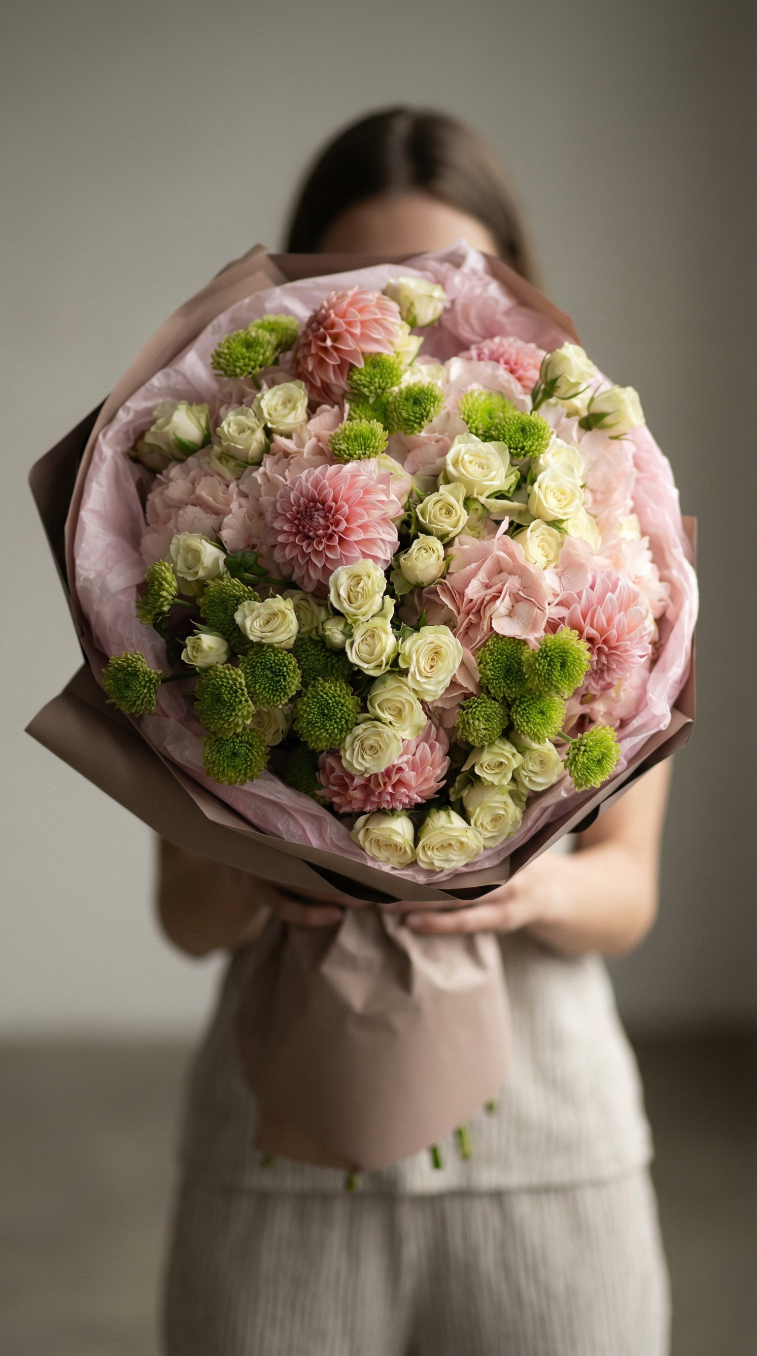 Soft Pistachio Garden Bouquet