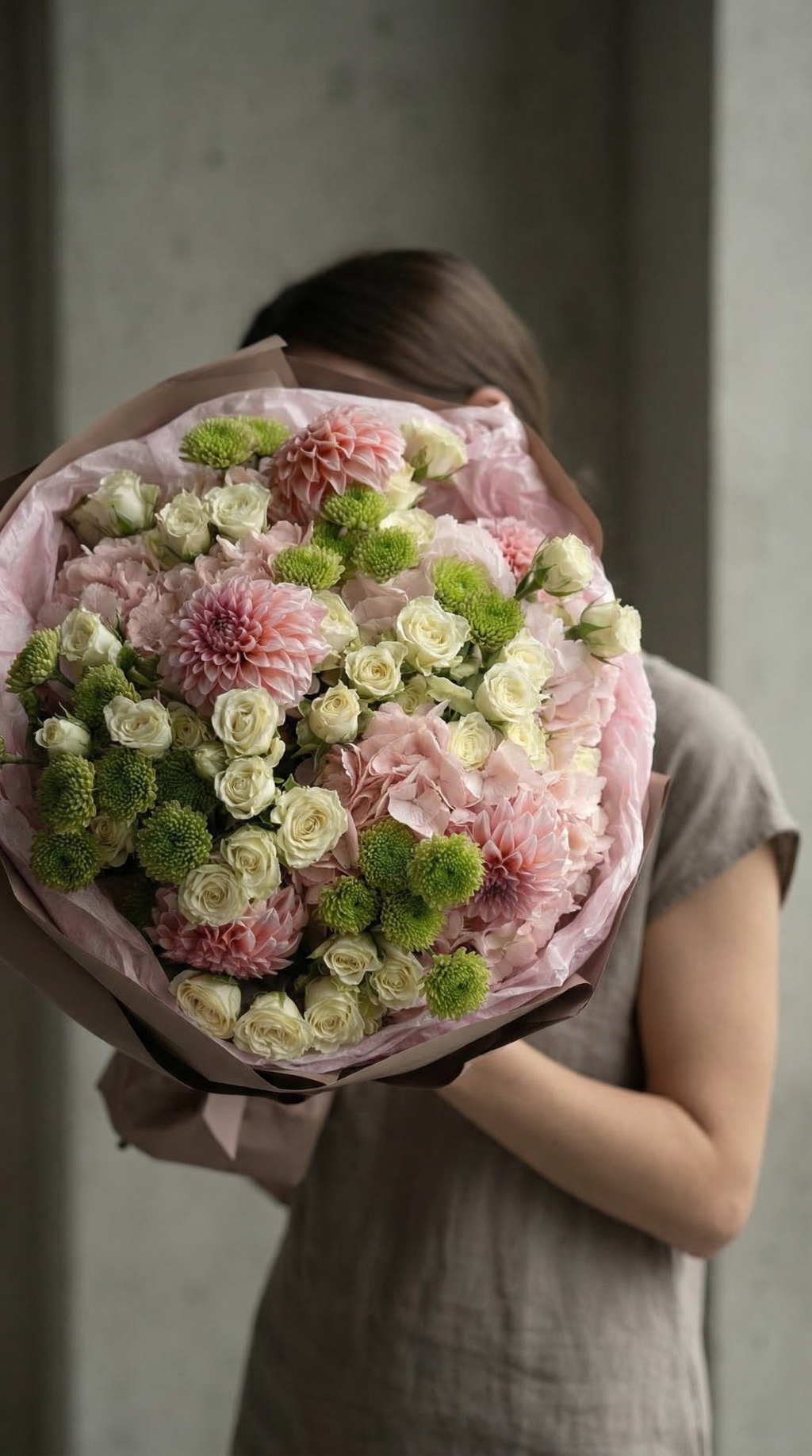 Soft Pistachio Garden Bouquet