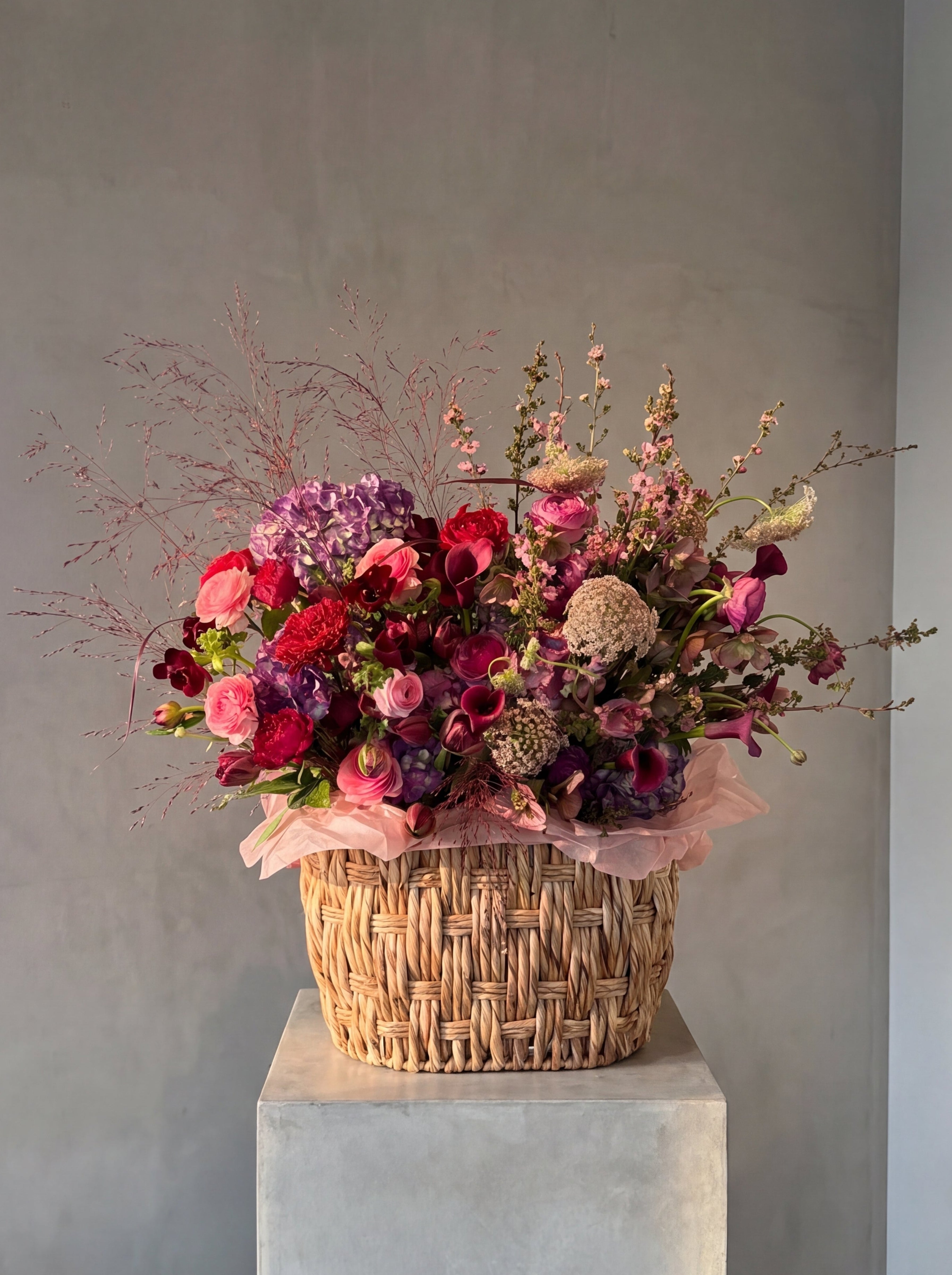 Crimson Garden Basket