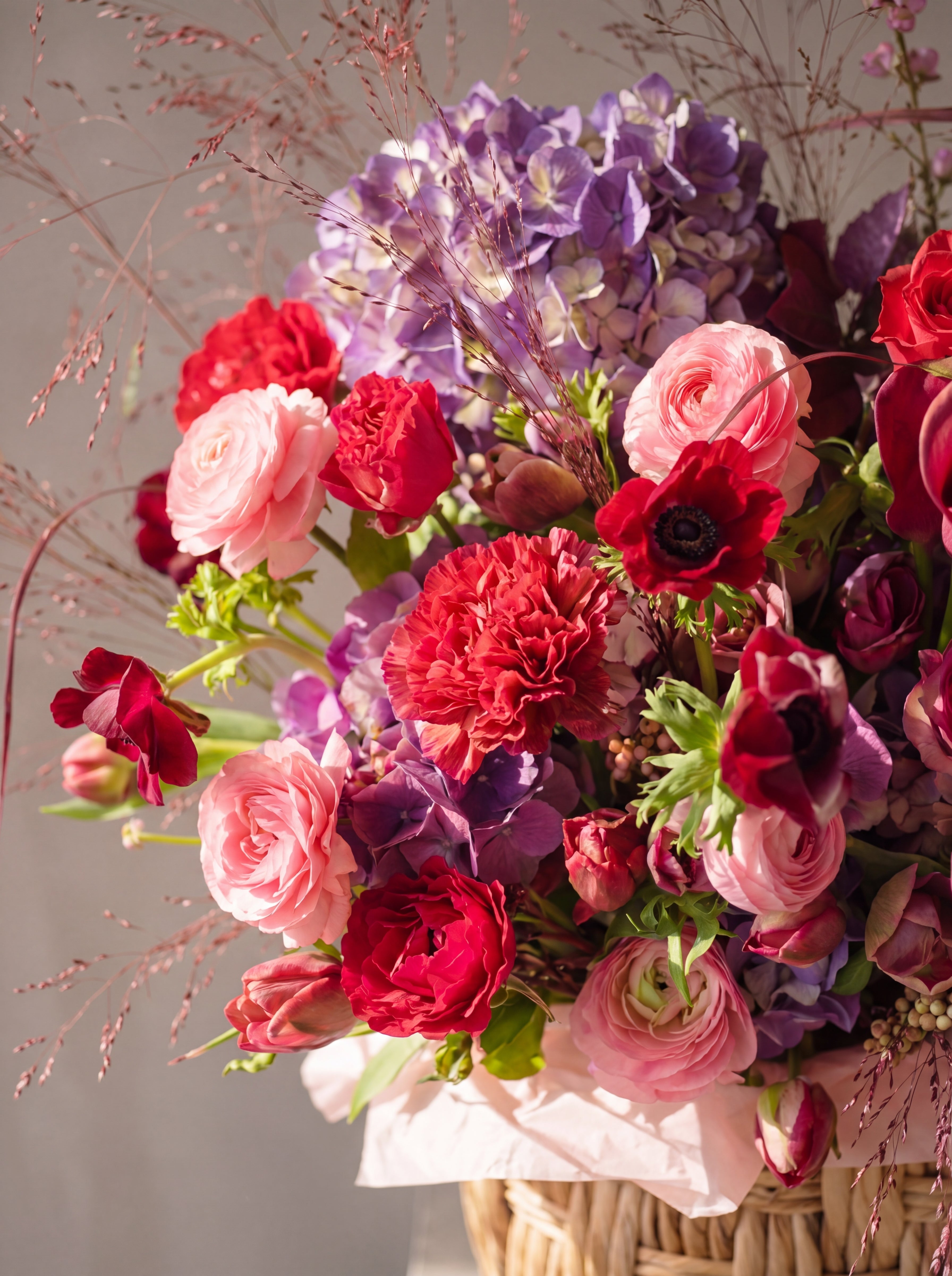 Crimson Garden Basket