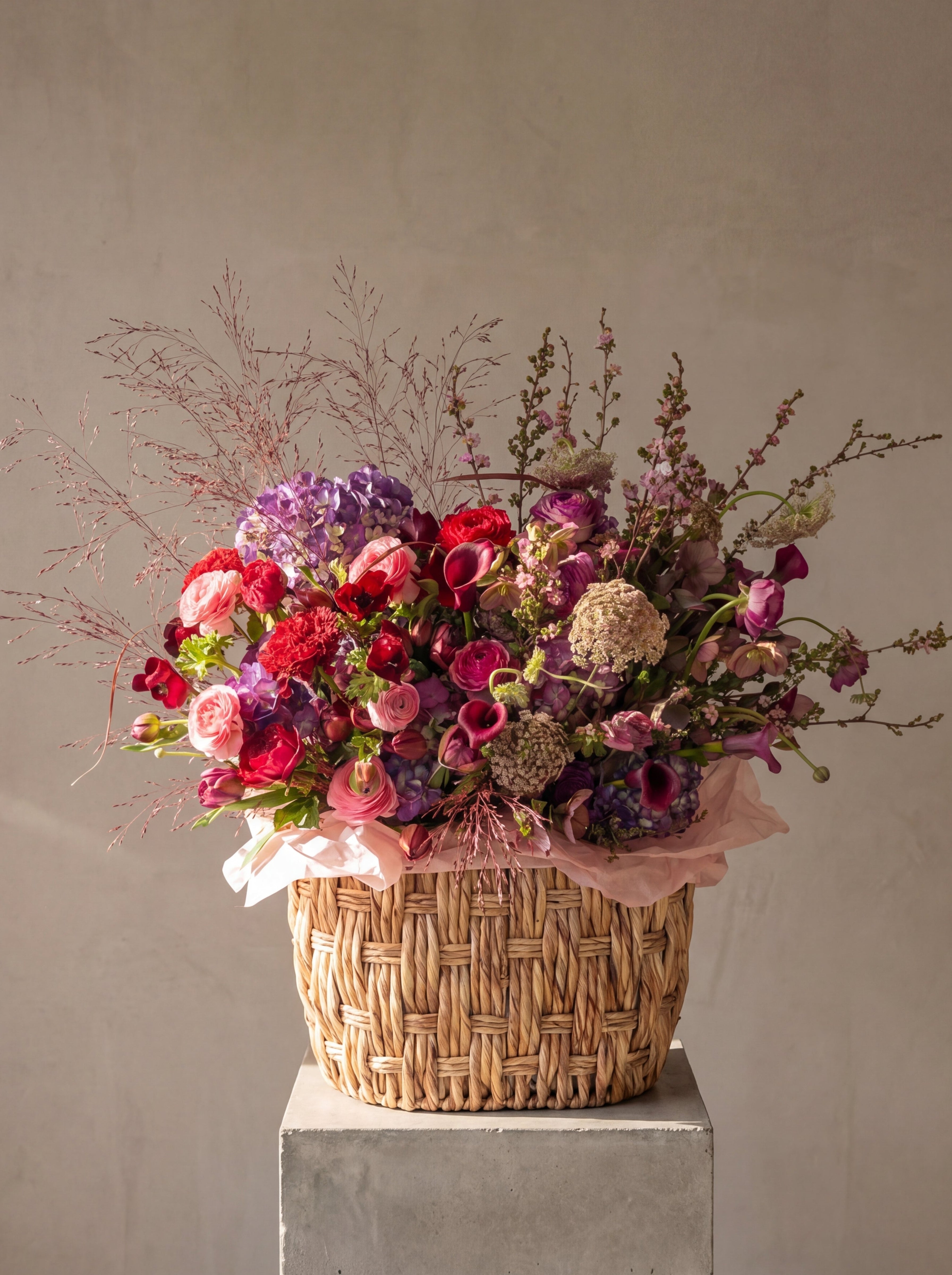 Crimson Garden Basket